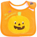 OEM -Produkte maßgeschneidertes Design bestickter Baumwolle Terry Cartoon Halloween Baby Feeder Bib